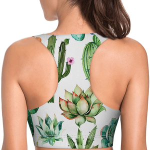 Wholesale Plus Size Breathable Front Logo Women's High Support Sports Bra for Yoga & Gym Training - Product Image 6