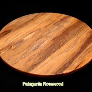 Wood Double Tier Rotating <b>Tray</b> Smooth-Spin Lazy Susan for Tabletop <b>Spice</b> Serving - Product Image 1
