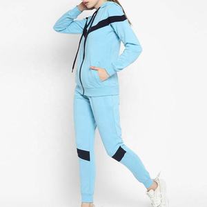 Chándal de Mujer de Primera Calidad, Última Moda, Liso, Teñido, 100% Algodón, con Cierre Completo y MOQ Bajo - Product Image 3