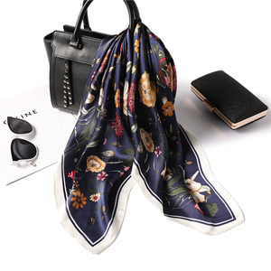 Nouveaux Foulards Imprimés de Luxe pour Femmes, Écharpes en Soie, Décorations Florales Printemps-Été, Petites Cravates, Bandeaux, Sacs – Vente en Gros - Product Image 5