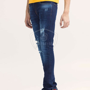 Pantalones vaqueros de moda al por mayor con MOQ bajo para hombre, pantalones vaqueros de diseño personalizado de última moda para venta en línea - Product Image 3