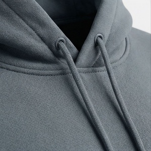 Ensemble de survêtement gris à capuche pour homme, couleur unie, décontracté, avec sweat-shirt et pantalon à cordon de serrage, coupe classique - Product Image 4
