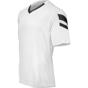 T-shirt blanc à col rond et manches courtes pour homme, coupe classique, 100 % coton, séchage rapide, imprimé numérique, jersey sportif tricoté 240 g - Product Image 2