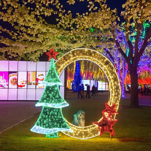 Ngoài trời kỳ nghỉ ánh sáng Motif cảnh quan Led trang trí IP65 ánh sáng lên Acrylic 3D khung ảnh với màu trắng ấm phát ra giáng sinh - Product Image 6