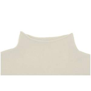 Jersey de moda para mujer, cuello alto, manga larga, tejido de punto fino, colocación de logotipo frontal, ODM OEM, holgado para otoño - Product Image 4