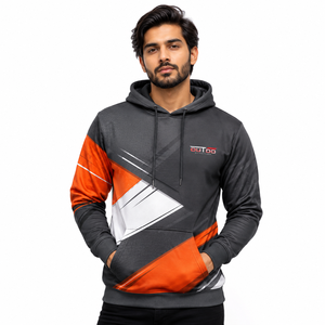 Men Custom Sublimation <b>Hoodie</b> <b>Lightweight</b> Performance Fabric Breathable Construction Full Print Design Comfortable Athletic Fit - Product Image 1