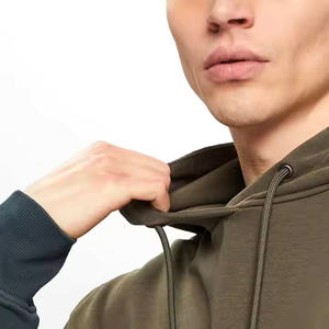 เสื้อฮู้ดดี้ผู้ชายดีไซน์สวย สีซีดแบบฟอกกรด คุณภาพพรีเมียม ขั้นต่ำในการสั่งซื้อน้อย ขายส่ง มีสไตล์ สีพื้น สำหรับฤดูหนาว - Product Image 3