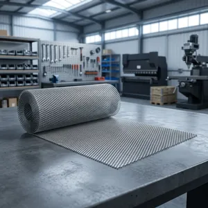 Rollo de Malla Expandida de Aluminio para Rejilla de Refrigeración y Protector de Condensador HVAC, Rejilla de Ventilación para Sistemas de Refrigeración de Precisión - Product Image 6