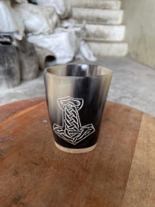 ROYAL NATURAL CRAFT Vaso de Vidrio Hecho a Mano de la Mejor Calidad, Estilo Medieval Vintage, Cuerno Natural, MOQ Bajo para Fiestas - Product Image 6