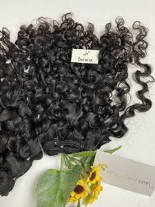 Vente chaude birman bouclés double trame de cheveux étirés cheveux de couleur naturelle de l'usine vietnamienne - Product Image 2