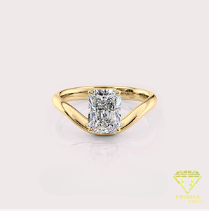 <b>Top</b> Selling Moissanite Engagement Ring for Classic Bridal Jewelry <b>Wedding</b> Proposal Special Occasion Available At Best Price - Product Image 4