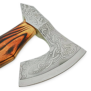 Professional Carbon Steel Tomahawk Handmade <b>Wood</b> Handle Outdoor Camping Chopping <b>Axe</b> Custom OEM ODM Manufacturer - Product Image 5
