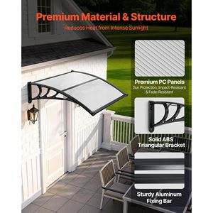 Tende da Sole per Finestre Esterne 38 x 40 Pollici con Staffa in ABS e Drenaggio per Protezione da Pioggia, Neve e Sole - Accessorio Premium per Finestre - Product Image 4