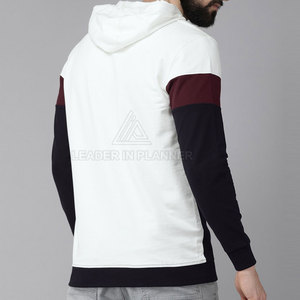 เสื้อฮู้ดซิปครึ่งตัวผู้ชาย พิมพ์โลโก้ได้ตามต้องการ ผ้าฝ้าย 100% ระบายอากาศ แห้งเร็ว คุณภาพสูง เหมาะสำหรับออกกำลังกาย สวมใส่สบายในฤดูหนาว - Product Image 3