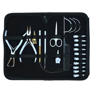Hair Extension Tools Kit for Micro <b>Bead</b> Crimping Removal Hook Loop Curved <b>Needles</b> - Product Image 2