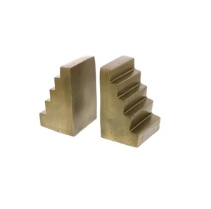 Bookend Brown Aluminium Plain Bookends for <b>School</b> Office Shelves Heavy Duty Bookends for <b>Books</b> Library Office <b>School</b> Gift - Product Image 4