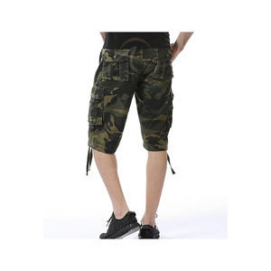 Wholesale Stretch Cargo Shorts Men Polyester Spandex Flexible Comfortable Multi Pocket Shorts Casual Outdoor OEM Manufacturer - Product Image 3