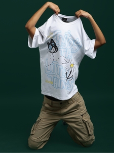 เสื้อยืดลายกราฟิกสำหรับผู้หญิง แฟชั่นลำลอง ผ้าฝ้าย พิมพ์ข้อความสร้างแรงบันดาลใจ ทรงโอเวอร์ไซส์ แขนสั้น สไตล์สตรีทแวร์ - Product Image 4