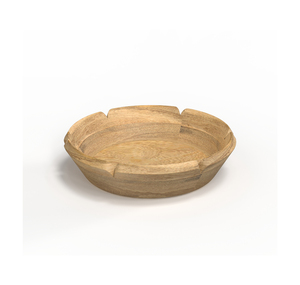 Bol de service décoratif en bois exclusif pour les espaces de restauration haut de gamme et les rassemblements élégants - Product Image 3