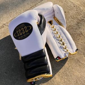 Guantes de Boxeo de Primera Calidad para Entrenamiento y Competición, Guantes de MMA para Kickboxing, Dedos Completos, Duraderos, de Cuero Vacuno - Product Image 1