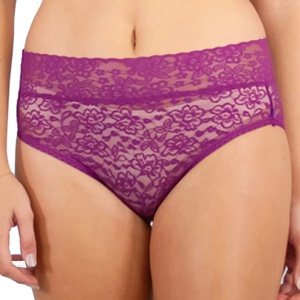 Lencería Sexy para Mujer, Cintura Baja, Diseño de Cuadros Rojos con Letras y Puntos, Bordado 3D, Sin Costuras, Transpirable, Semitransparente y Cómoda - Product Image 1