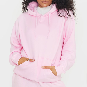 Sudadera con Capucha Unisex Rosa Elegante, Sudadera de Felpa, Corte Regular, Diseño de Bolsillo de Color Sólido, Ropa Casual de Otoño, Sudadera Tejida - Product Image 6