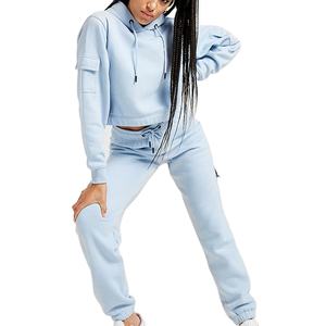 Juicy Coutour Ensemble de veste polaire pour femme Survêtements en velours de coton courts 2pc Logo personnalisé de luxe en daim pour l'hiver - Product Image 1