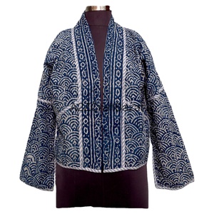 A2ZCraftBazar Handmade Vintage Autumn Eco-Friendly Breathable 100% Cotton Knitted Quilted <b>Jacket</b> Digital Printed Floral Women - Product Image 1