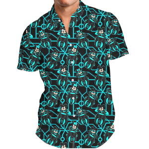 Wholesale Custom <b>Men</b> Hawaiian <b>Shirts</b> Vintage <b>Beach</b> Casual Cotton Polyester Digital Print Solid Anti-Wrinkle Quick Dry Plus Size - Product Image 4