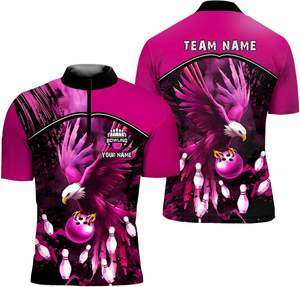 Sublimated Custom <b>Bowling</b> Jerseys High-Quality Personalized Designs for Tournaments Comfortable and Breathable - Product Image 1