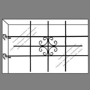 Grilles de sécurité pour fenêtres de 27,2''x44,9'', moustiquaires pour portes et fenêtres pour une sécurité accrue - Product Image 6