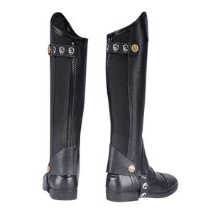 Polainas Inglesas de Alta Calidad para Montar a Caballo, de Cuero Genuino, Cómodas, Transpirables, Ajustables, Colores y Tallas Personalizables - Product Image 2