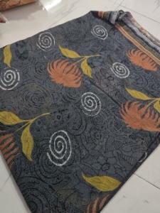 Used Saree Recycled up Cycled Sari Art, <b>Silk</b> <b>Fabric</b> for Home Party Wear, Theme Wedding Bollywood Parties Vintage Sari - Product Image 3