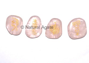 Banded Agate Oval Usui Reiki Set | Wholesale Chakra - Reiki set - Product Image 4