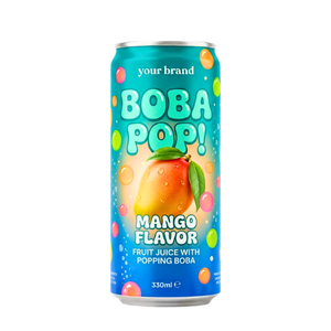 Bebida de Jugo de Boba con Sabor a Manzana, Bebida de Frutas con Boba Efervescente, Lata de 330 ml Lista para Beber, OEM, Marca Privada - Product Image 2
