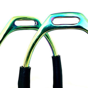 อุปกรณ์ขี่ม้า ที่วางเท้าสแตนเลสแบบปรับได้ กระเป๋าใส่อุปกรณ์ขี่ม้าแบบพกพา - Product Image 6