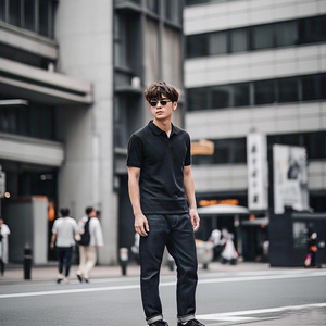 เสื้อโปโลผู้ชาย, ดีไซน์ใหม่เสื้อกีฬาทรงหลวมลำลองระบายอากาศได้ดีแห้งเร็วเสื้อโปโลผู้ชายขนาดใหญ่พิเศษ - Product Image 2