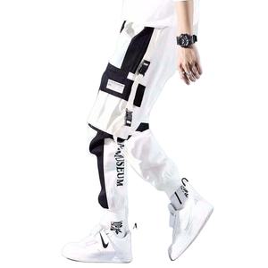 Nouveau Style boutons latéraux décor hommes décontracté survêtement fitness élastique confortable hommes pantalons pile Cargo pantalon - Product Image 3