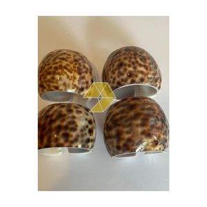 Anillos para Servilletas con Diseño de Conchas Marinas Marrones con Puntos, Anillos para Servilletas con Perlas y Conchas, Decoración Ecológica para Mesa, Porta Servilletas para Navidad - Product Image 6