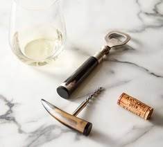 Rustic Handmade Horn Bottle Opener Portable Stainless Steel <b>Bar</b> Tool Traditional Buffalo Horn Bottle Opener Artisan Crafted - Product Image 2