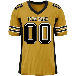 Wholesale American Football Jersey Polyester Mesh No Fade Sublimation Custom Logo OEM Supplier Breathable Quick Dry Teamwear - Product Image 1