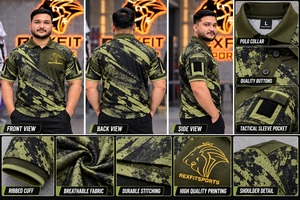 เสื้อโปโล REXFIT SPORTS รับทำโลโก้ทีมตามสั่ง ผู้ผลิต OEM จากปากีสถาน ขายส่งชุดยูนิฟอร์ม ชุดทำงาน ชุดกีฬา - Product Image 2