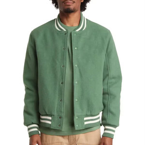 Custom Baseball Varsity <b>Jacket</b> Wool Body Leather Sleeve Geometric Pattern Stand Letterman <b>Jackets</b> Available for Bulk Orders - Product Image 1