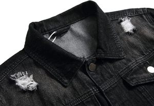 Veste en jean vintage pour homme, 100% coton, séchage rapide, coupe confortable, fermeture à boutons, design moderne et décontracté - Product Image 5