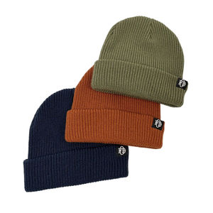Unisex Solid Color Beanie <b>Hat</b> Knitted Winter Cap Casual Style Adult Size 56-58CM Gray Brown Beige <b>Navy</b> Green - Product Image 5