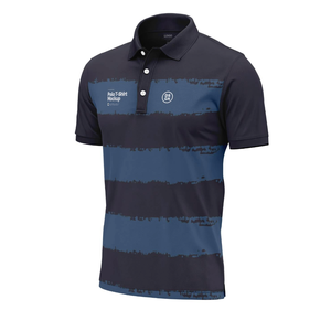 Camisetas de golf para hombre de tela de poliéster transpirable de alta calidad OEM con estampado por sublimación, elegantes y frescas, multicolor. - Product Image 2