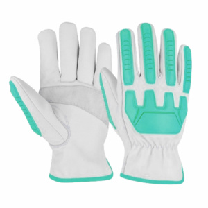 Gants de sécurité JNM SAFETY confortables en cuir de vachette grainé renforcé, anti-coupure, résistants à la chaleur, avec injection TPR, pour travaux lourds 11 - Product Image 4