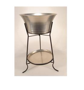 Bañera para Bebidas de Acero Martillado Premium con Soporte |   Enfriador de Hielo para Hoteles y Restaurantes - Product Image 3