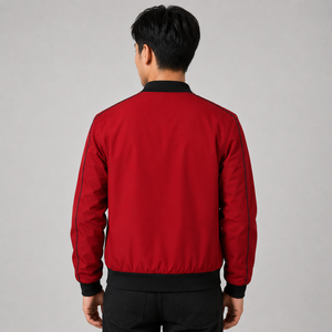 Casual Wear <b>Men</b> Bomber <b>Jacket</b> Custom Logo <b>Lightweight</b> Full Zipper Streetwear Windproof Outerwear High Quality <b>Men</b> Bomber <b>Jacket</b> - Product Image 2