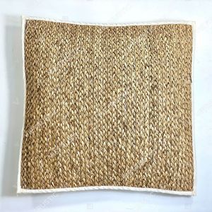 PANORAMA Woven Natural Fiber Square <b>Throw</b> Pillow Cover - Product Image 5